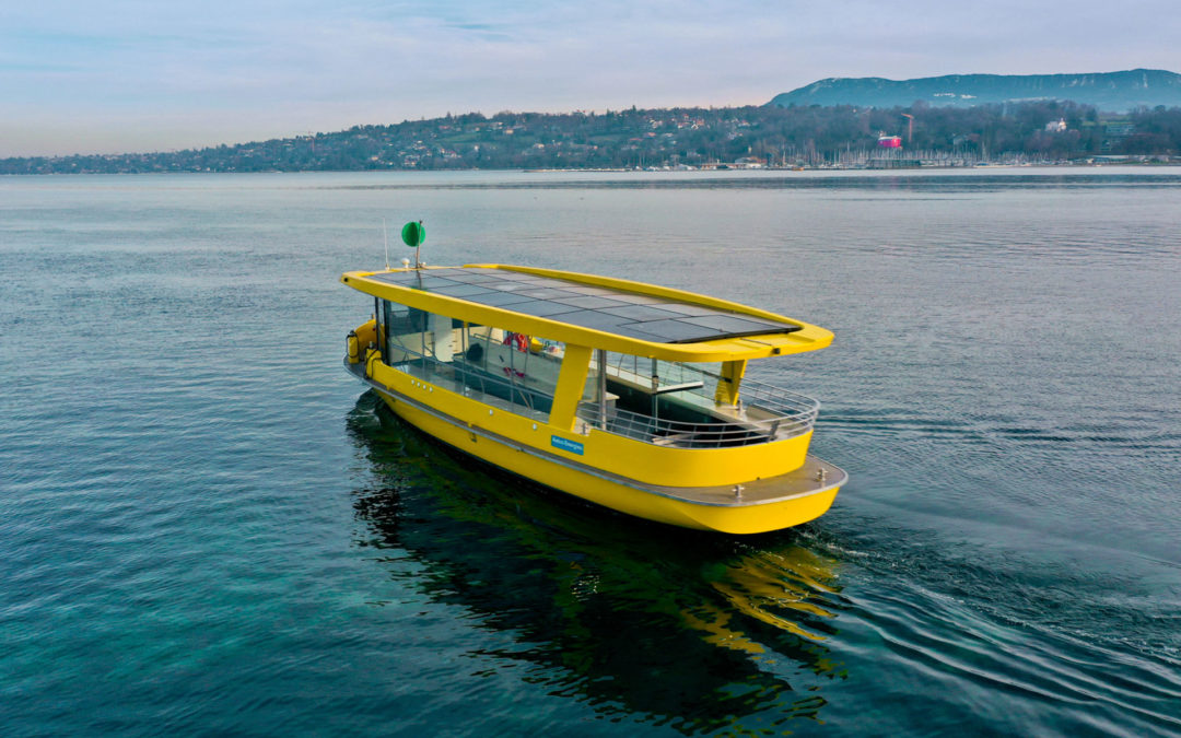 L’Hélianthe : un nouveau bateau électro-solaire pour les Mouettes Genevoises